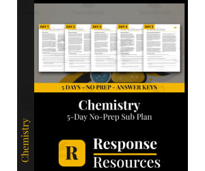 Chemistry Emergency Sub Plans - 5 Days No Prep Reading Worksheets