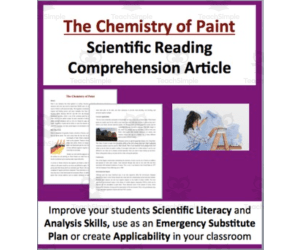 Chemistry of Paint Reading Comprehension Article