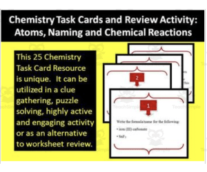 Chemistry - Task Cards Activity