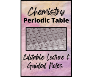 Chemistry: Unit 6 Periodic Table & Trends PowerPoint and Lecture Guide