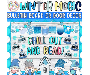 Chill Out and Read!: Gnome Winter Bulletin Board or Door Decor Kit