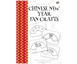 Chinese New Year Paper Fan Craft