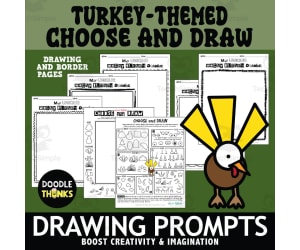 Choose and Draw A Wacky Turkey Activities