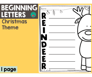 'Chrismtas Beginning Letters