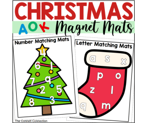 Christmas Alphabet and Number Magnet Mats
