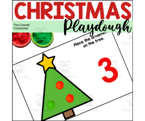 Christmas Counting to 10 Playdough Mats
