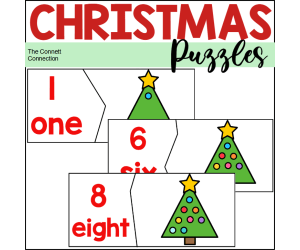 Christmas Counting to 10 Puzzles