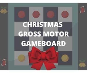 Christmas Gross Motor Gameboard