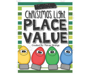 Christmas Light Place Value Activity