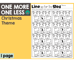 Christmas One More One Less