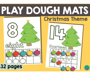 Christmas Playdough Mats