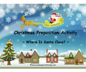 Christmas Prepositions Activity