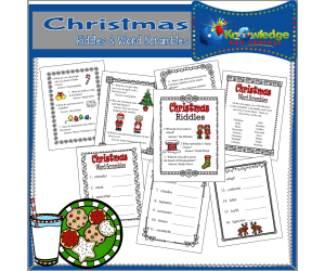 Christmas Riddles & Word Scrambles - EBOOK