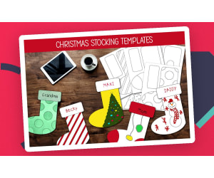 Christmas Templates, Christmas Tree Activity, Coloring Crafts for Kids
