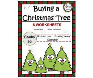 Christmas Tree Money Worksheets