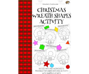 Christmas Wreath Shape Activity