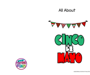 Cinco de Mayo Adapted Book, Printable, Color and BW, Special Ed