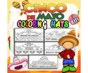 Cinco de Mayo Hat Crown Craft Headband for Preschool and Kindergarten