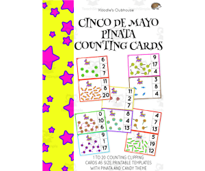 Cinco De Mayo Piñata Counting Task Cards
