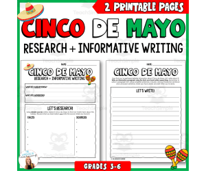 Cinco de Mayo Research and Informative Writing