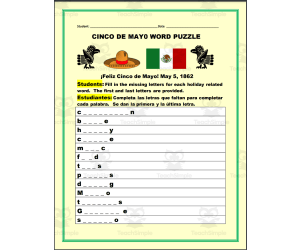 Cinco de Mayo Word Puzzle