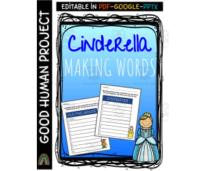Cinderella Making Words | Editable Reading Activity