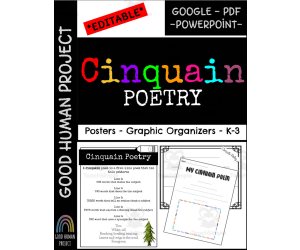 Cinquain Poetry Writing | Posters & Graphic Organizers