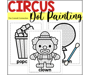 Circus Dot Painting - A Fine Motor Art Activity