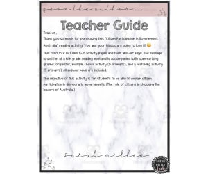 Citizen Participation in Government: Australia Reading Packet