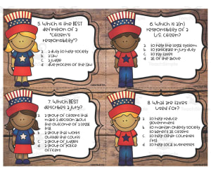 Citizens' Rights Task Cards