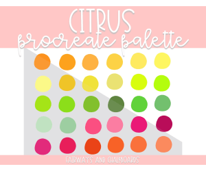 Citrus Procreate Color Palette