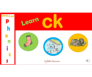 ck Digraph PowerPoint Lesson and Interactive PowerPoint Activities