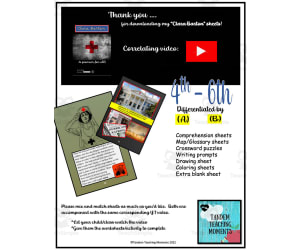 Clara Barton 4th - 6th Grade Worksheet Packet