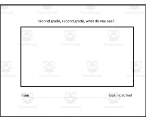 Class Book Template: What do you see?