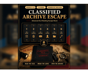 Classified Archive Escape | Reading Comprehension | Grades 9–12