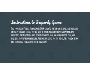 Classifying Living Things Jeopardy Game