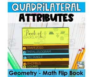Classifying Quadrilaterals - Properties of Quadrilaterals Lesson and Flip Book