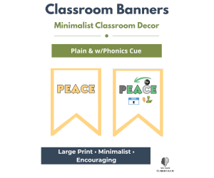 Classroom Banners | Minimalist Classroom Decor for Older Struggling Le