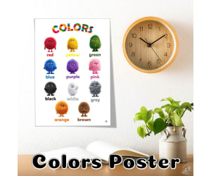 Classroom Decor: 3D Fuzzy Monster Colors Poster