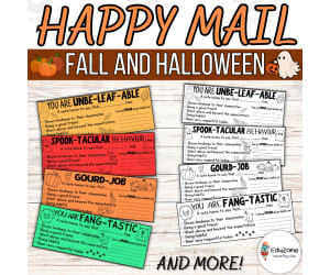 Classroom Management: Fall & Halloween Happy Parent Communication Mail