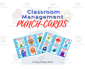 Classroom Management Punch Cards - 6 Holes