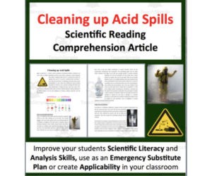 Cleaning up Acid Spills Reading Comprehension Article