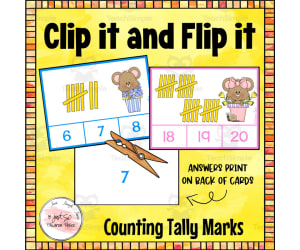 Clip It & Flip It  Counting Tally Marks