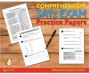 Close Reading Comprehension Practice Papers (Dinosaur Discovery) 9-12 years