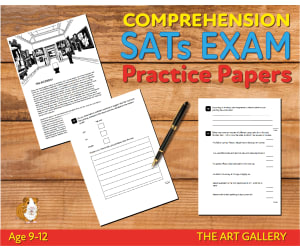 Close Reading Comprehension Practice Papers (The Art Gallery) 9-12 years