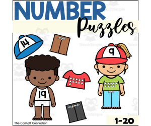 Clothing Number Puzzles 1-20