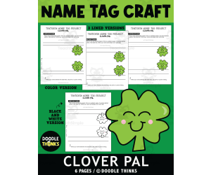 Clover Desk Name Tag Project