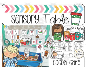 Cocoa Cafe Sensory Table