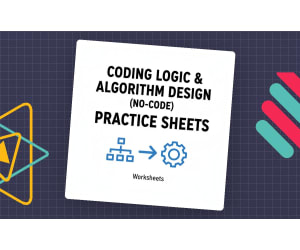 Coding Logic & Algorithm Design (No-Code) Practice Sheets