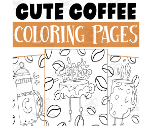 Coffee Coloring Pages Worksheet Activity